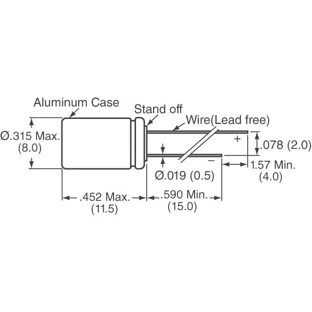 RNE1C471MDN1PX Nichicon  Aluminum - Polymer Capacitors
